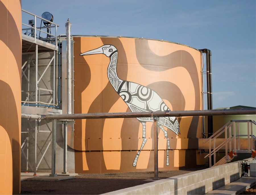 Larrakia artwork on tanks